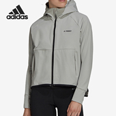 Adidas FT7242 女子户外连帽夹克外套 阿迪达斯正品 Terrex