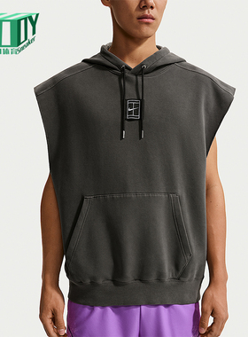 Nike/耐克正品CourtSlam新款男网球无袖经典连帽卫衣IF1939-060