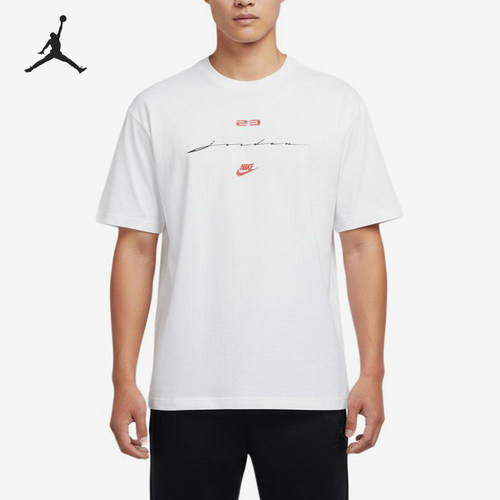 Nike/耐克正品JORDAN运动圆领套头休闲舒适短袖T恤IF3015-100