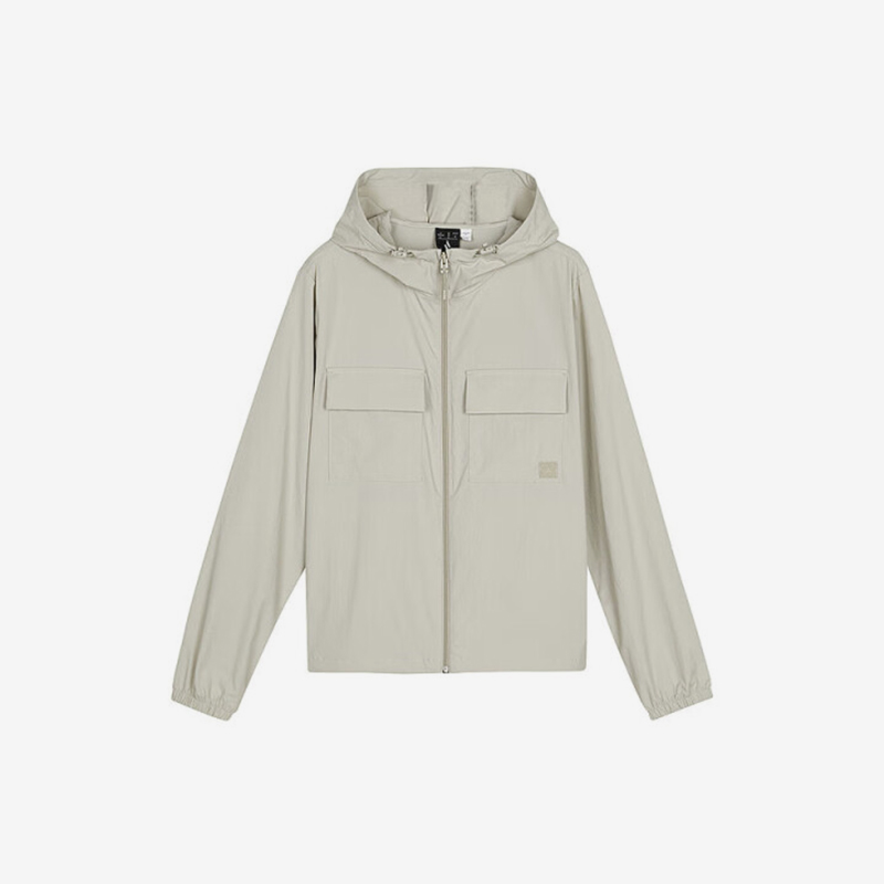 斯凯奇女士透气梭织连帽外套