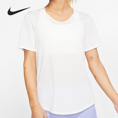 Nike/耐克正品BREATHE 女子夏季透气跑步运动短袖T恤 CJ2569