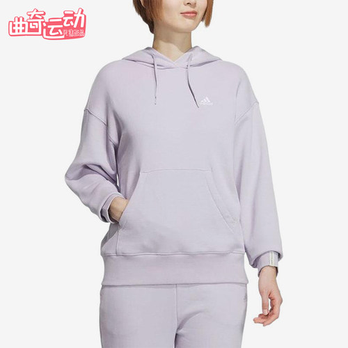 Adidas/阿迪达斯正品女士保暖日常连帽长袖卫衣套头衫JF1402