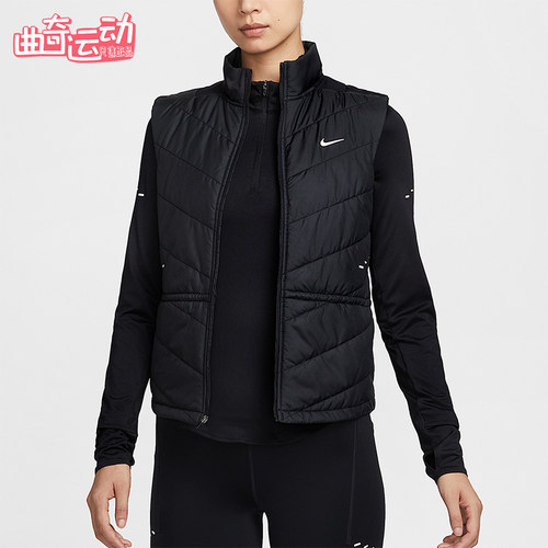Nike/耐克正品冬季女士反光保暖拼接立领运动棉马甲HV2656-010