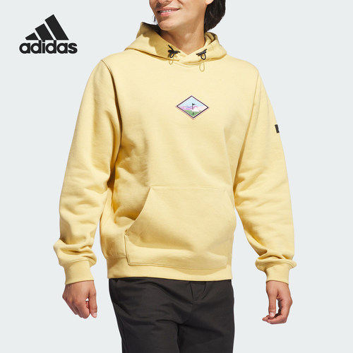 Adidas/阿迪达斯正品新款男士连帽舒适高尔夫运动卫衣IX9238