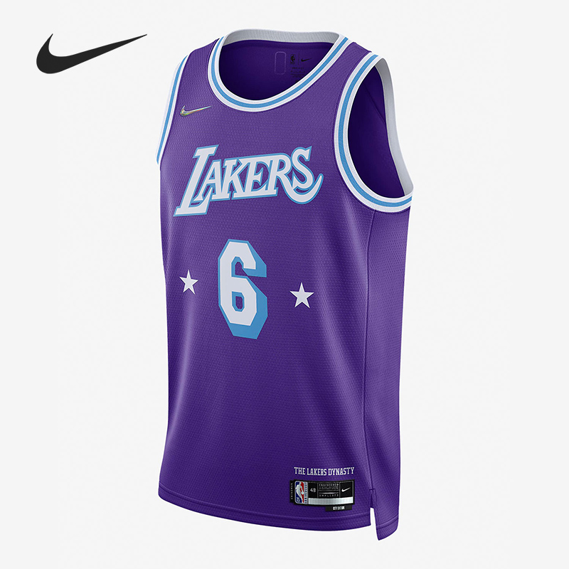 Nike/耐克正品洛杉矶湖人队DRI-FIT NBA男子球衣DB4032-505