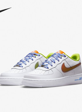 Nike/耐克 正品AIR FORCE 1 LOW休闲大童GS运动鞋 DQ7767-100