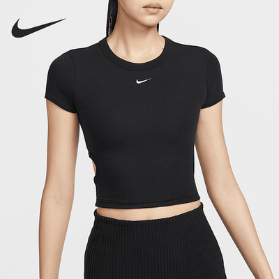 Nike/耐克正品新款女士训练紧身透气运动短款T恤HJ0720-010