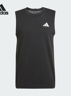 Adidas/阿迪达斯正品夏季TANK TOP男士运动健身背心T恤JE5674