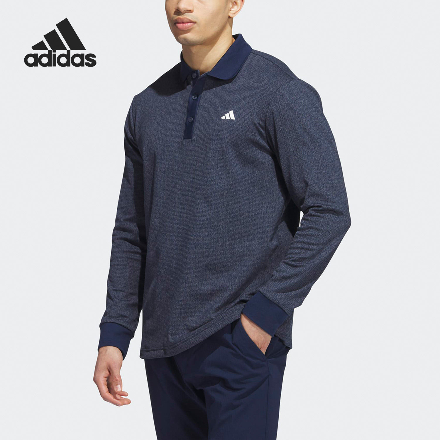 Adidas/阿迪达斯正品高尔夫运动男子翻领长袖POLO衫HZ0426,运动服/休闲服装,运动POLO衫,淘宝优惠券,粉丝福利购,淘宝优惠卷
