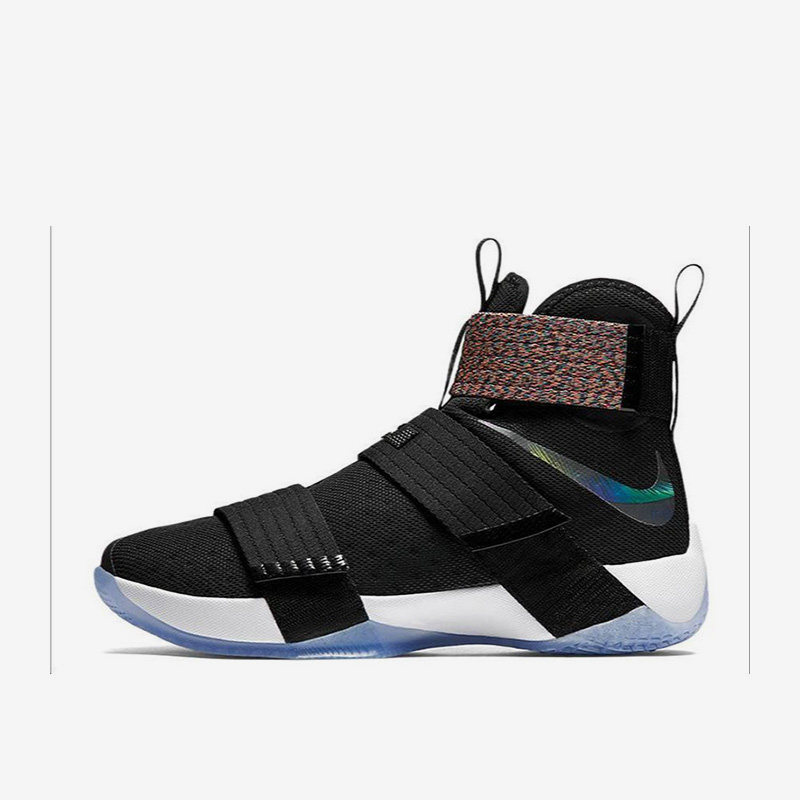 Nike/耐克正品男士圆头魔术贴防滑高帮实战篮球鞋844375-085