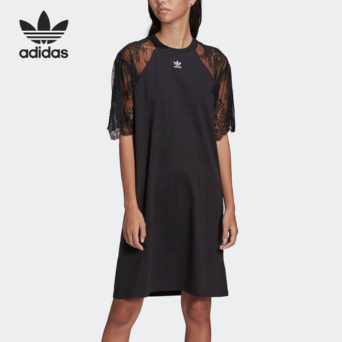 Adidas/阿迪达斯正品TEE DRESS三叶草女子运动连衣裙 HC4571