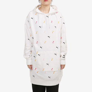 Puma/彪马春秋新款女子运动连帽卫衣长款连衣裙531648-02