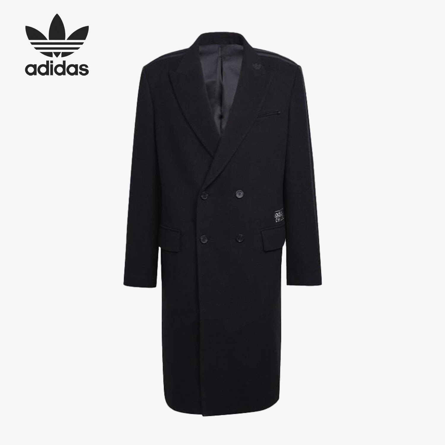 Adidas/阿迪达斯正品三叶草男子运动保暖羊毛大衣外套HM6467