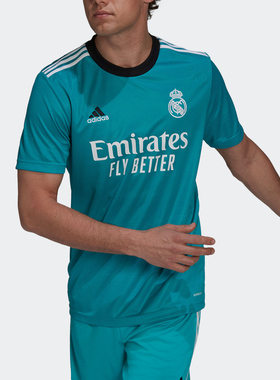 Adidas/阿迪达斯正品皇马第二客场球迷版男子足球短袖T恤衫H40951