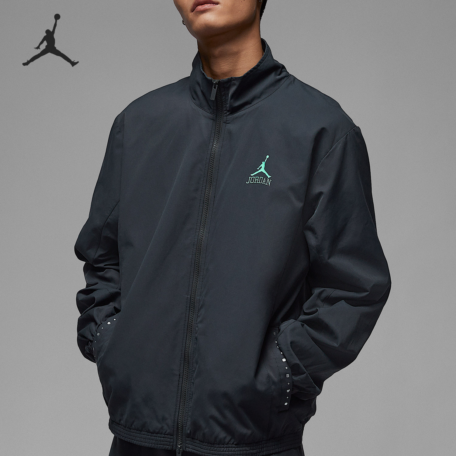 Nike/耐克正品Jordan男士宽松轻盈梭织运动外套II0484-010