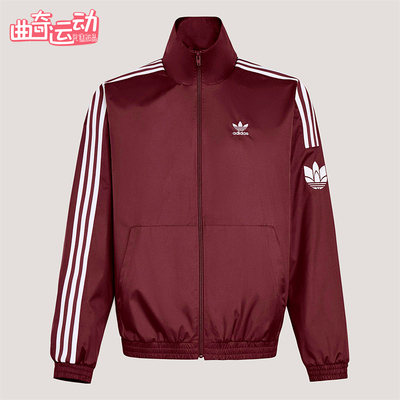 Adidas/阿迪达斯正品三叶草男女梭织复古休闲日常宽松外套KV8854