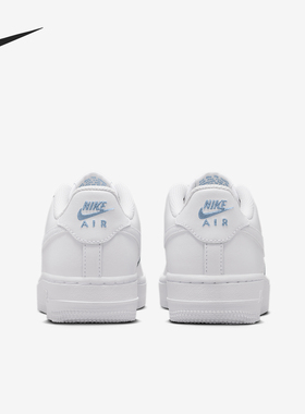 Nike/耐克正品Air Force 1 GS女子大童简约板鞋IH4475-100