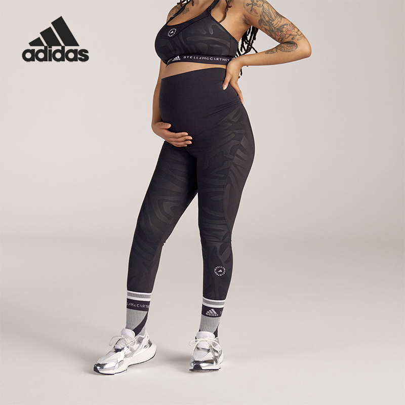 Adidas/阿迪达斯正品M TIGHT SMC孕妇系列托腹紧身裤HG6844