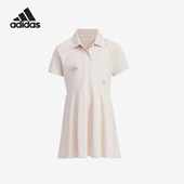 2024新款 Adidas 阿迪达斯正品 小童休闲翻领连衣裙JF3873
