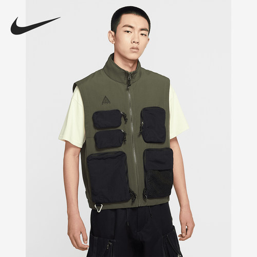 Nike/耐克正品ACG 男士户外机能多口袋运动马甲CW0836-325