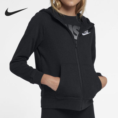 Nike/耐克正品新款大童时尚休闲运动连帽外套AJ6841-010