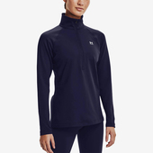 安德玛正品 运动女士立领经典 半拉链训练卫衣套头衫 1368699 410