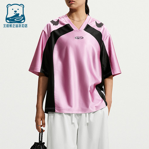 Nike/耐克正品AS W NK STREET GFX女士V头短袖T恤IQ6138-621