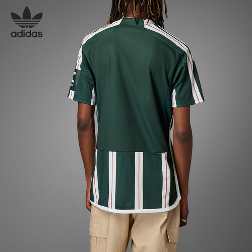 Adidas/阿迪达斯正品曼联客场球迷版男子短袖足球球衣HR3675