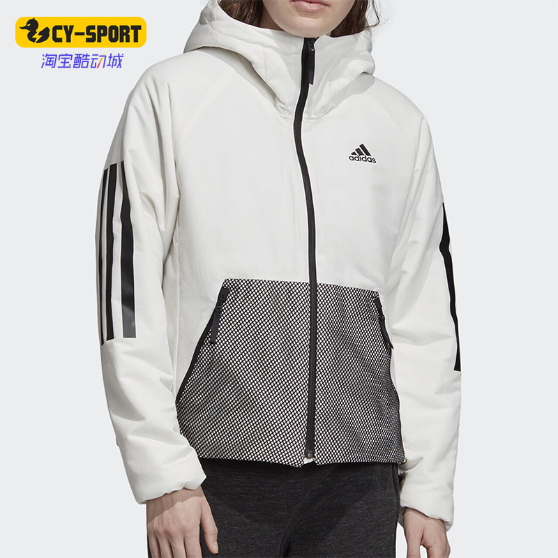 Adidas/阿迪达斯正品冬季新款女子户外保暖棉服外套DZ1521