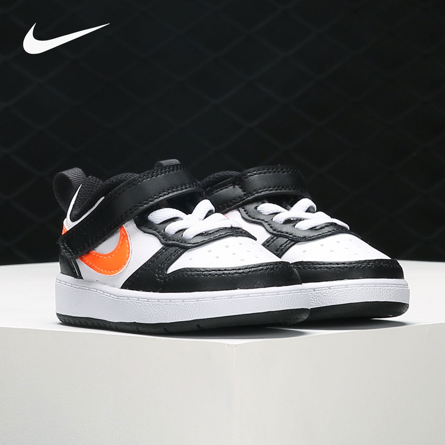 Nike/耐克正品COURT BOROUGH小童低帮休闲运动鞋 BQ5453-115