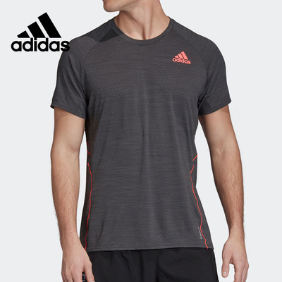 阿迪达斯男子跑步运动T恤