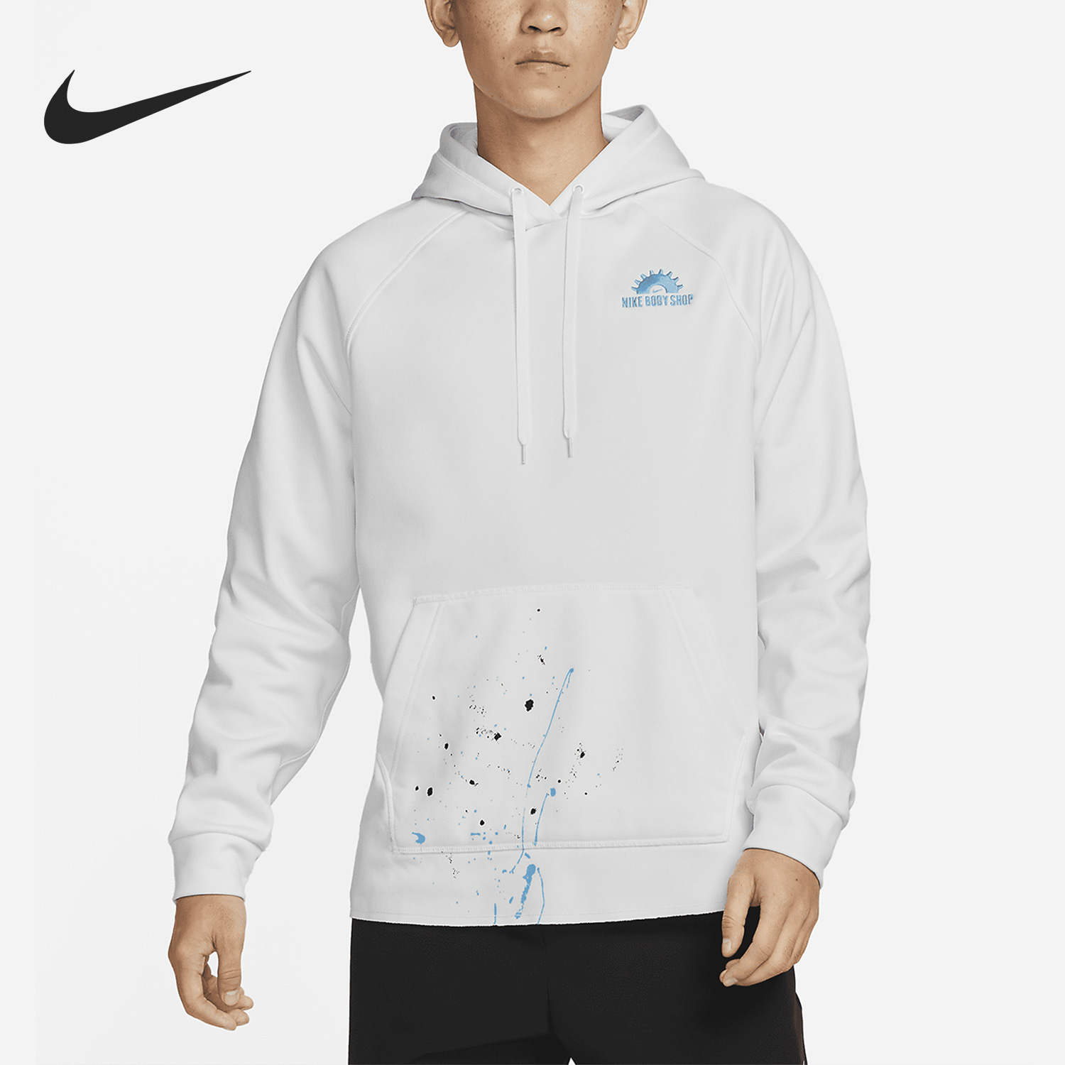 Nike/耐克正品2023春季男子休闲加绒训练连帽卫衣DV9907-121