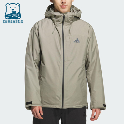 Adidas/阿迪达斯正品2025男士连帽保暖三合一羽绒内胆外套KQ5502