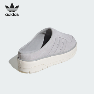 Adidas/阿迪达斯正品三叶草女士休闲经典复古耐磨拖鞋JH9609