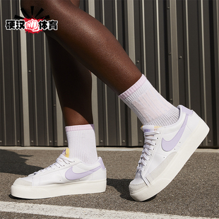 耐克正品 DJ0292 Blazer Plaorm女士耐磨休闲板鞋 114 Low Nike