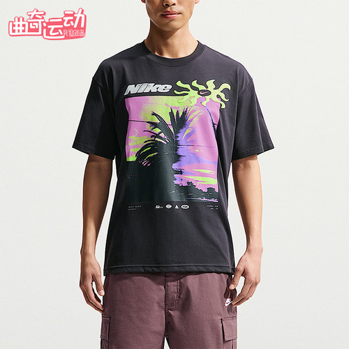Nike/耐克正品夏季男士透气时尚印花潮流休闲短袖T恤IH1372-045