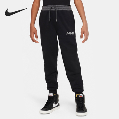 Nike/耐克正品春季大童宽松休闲运动针织束脚长裤FN9132-010