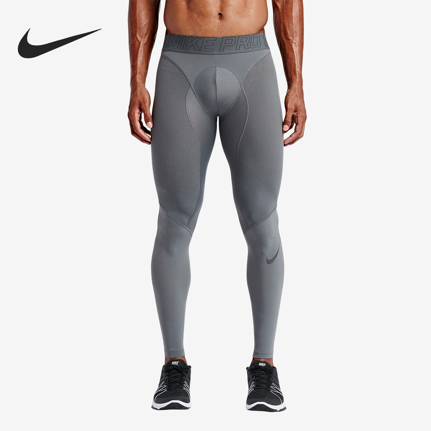 Nike/耐克正品秋冬新款男士针织运动紧身训练长裤646368-065