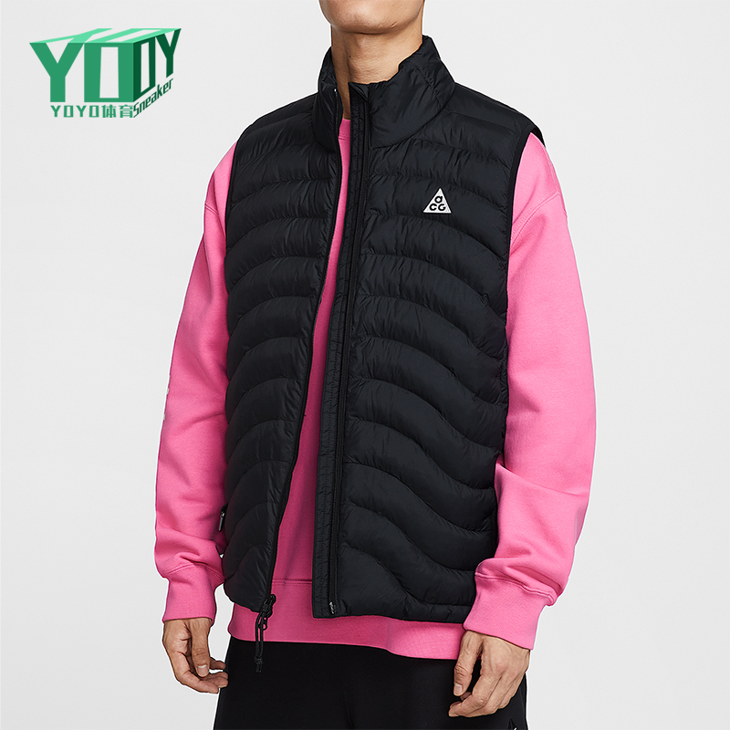 Nike/耐克正品ACG Lava Flow男士轻盈休闲拉链棉马甲HV0606-010