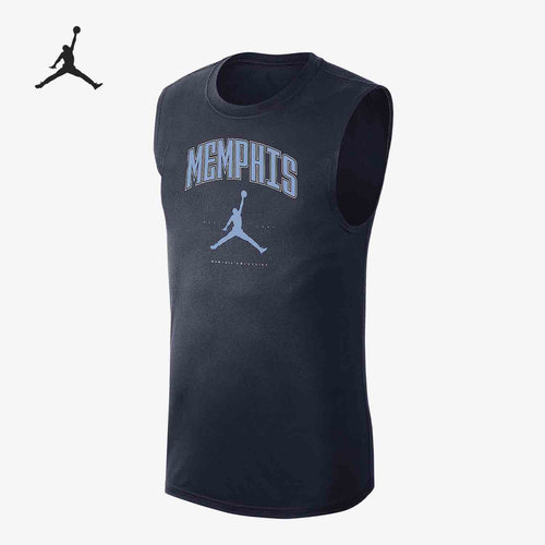 Nike/耐克正品JORDAN男士无袖运动针织透气背心HV4748-419