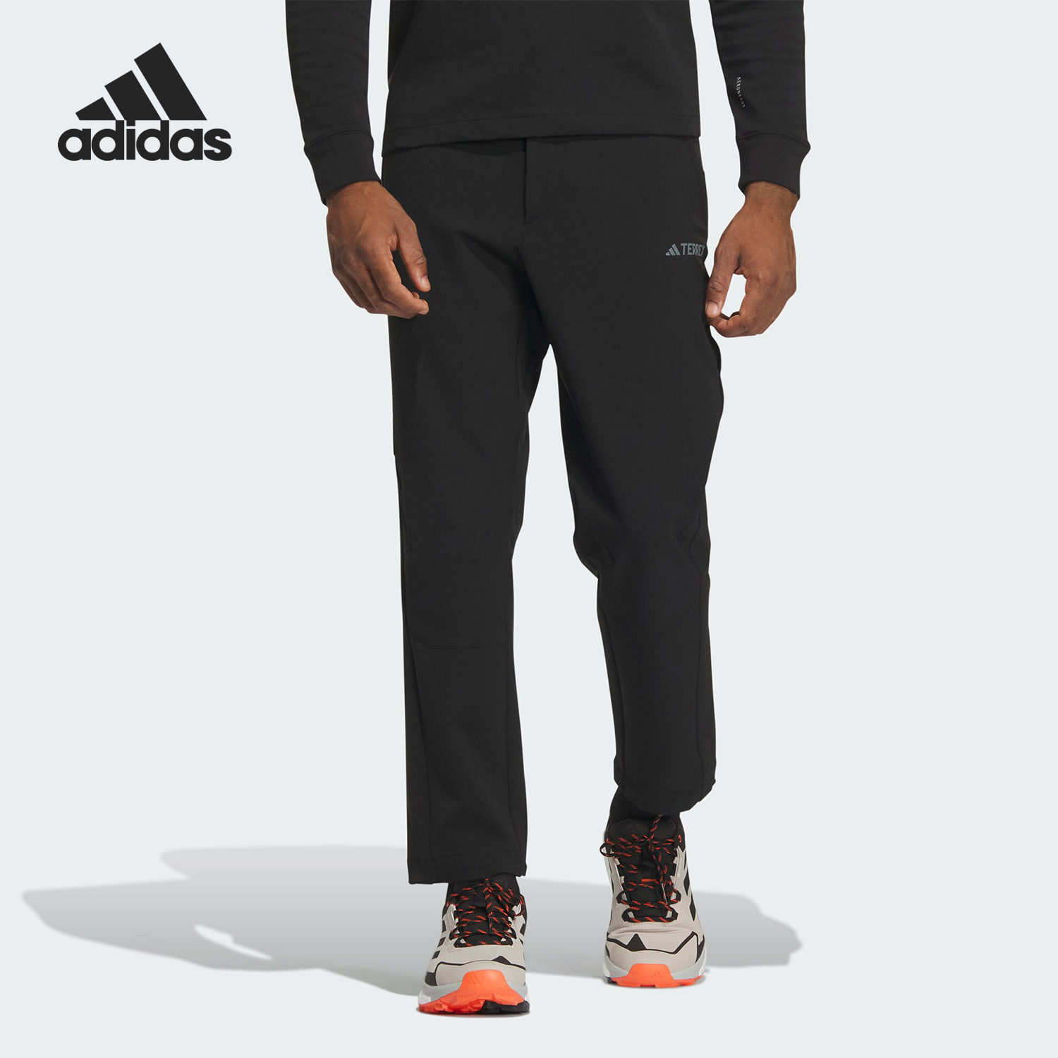 阿迪达斯男士户外梭织长裤