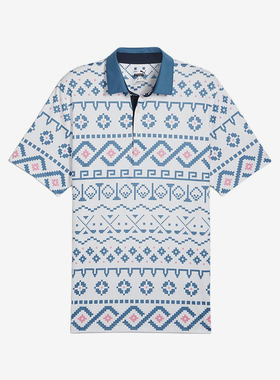 Puma/彪马正品Fair Isle Print男士高尔夫Polo衫626836-01