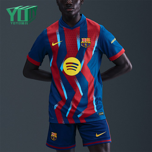 Nike/耐克正品2025男士耐穿拼接套头运动透气足球短袖FZ1311-432
