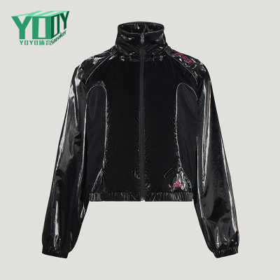 Adidas/阿迪达斯正品2026女士休闲时尚简约拉链宽松外套KY5756
