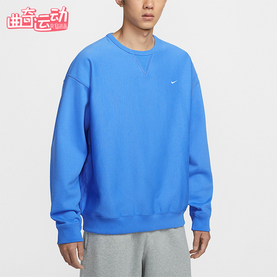 Nike/耐克正品Solo Swoosh男士休闲圆领套头耐穿卫衣HV1087-452