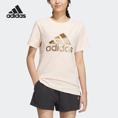 阿迪达斯女子运动短袖
