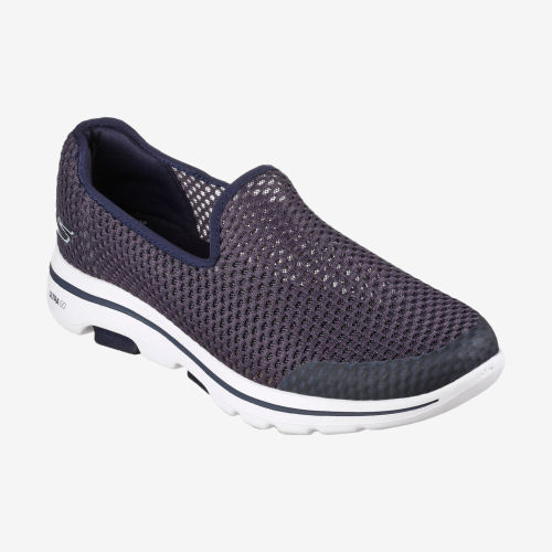 Skechers斯凯奇正品Go Walk 5男款网布套脚低帮休闲鞋894132-NVY
