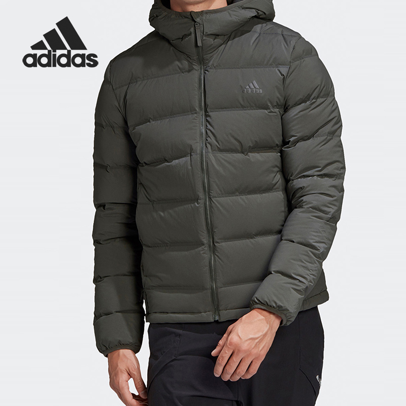 阿迪达斯男正品连帽羽绒服运动