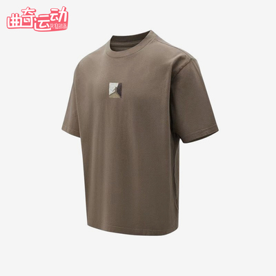 Nike/耐克正品JORDAN新款男棕色亲肤圆领经典短袖T恤IF3065-040