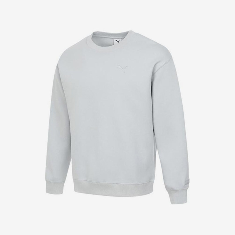 Puma/彪马正品Prime新款男女白色时尚经典圆领休闲卫衣631385-72